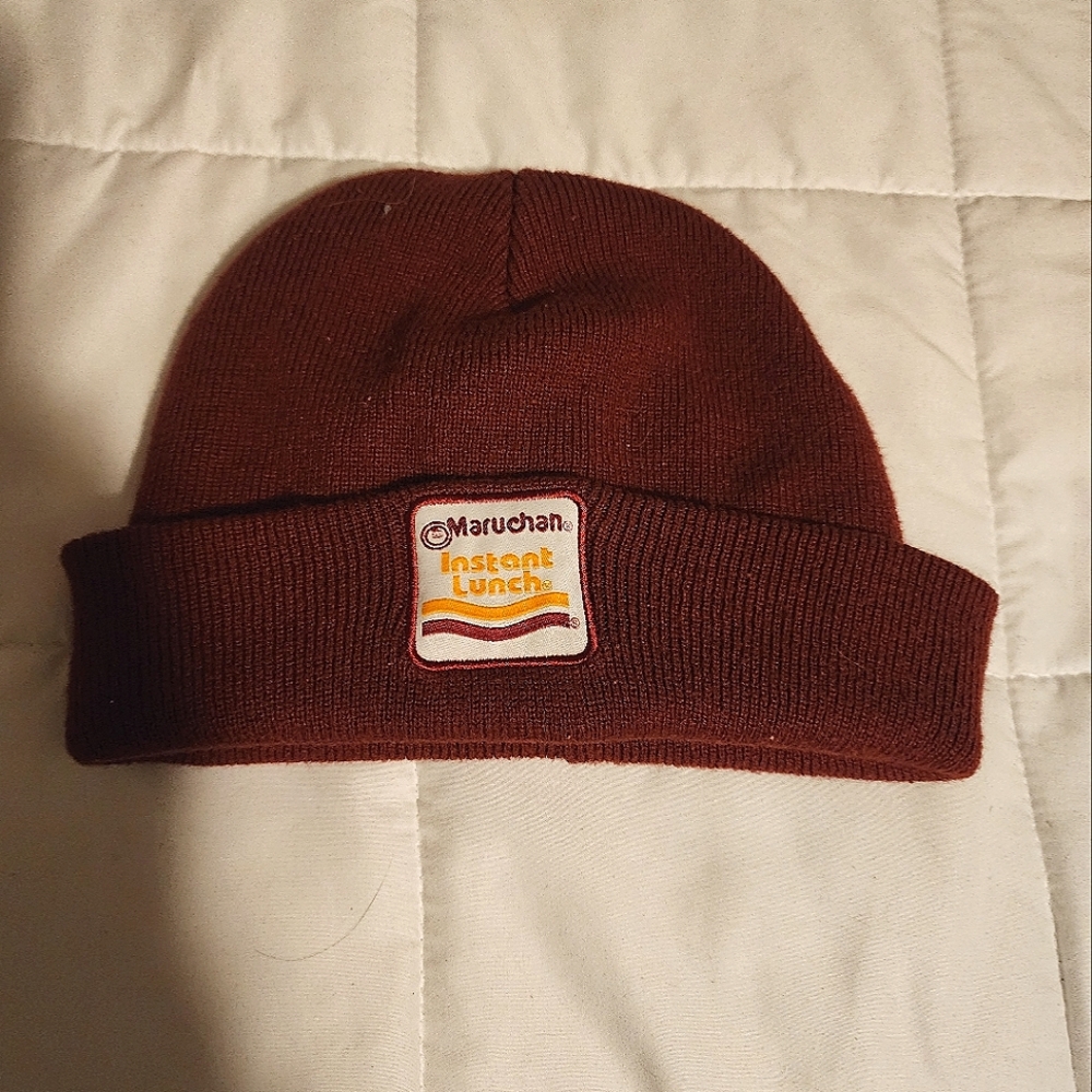 Maruchan Instant Lunch Unisex Embroidered Logo Adult beanie